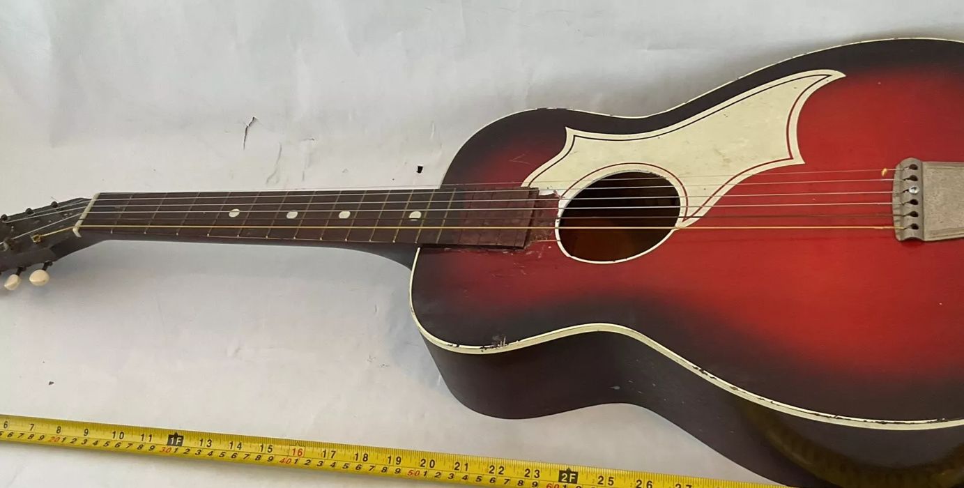 Red 1968 Silvertone restoration project